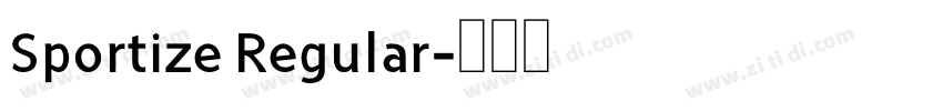 Sportize Regular字体转换